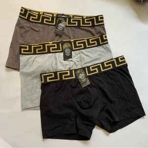 NWT Versace Men's Boxer Briefs LARGE All 3 in Bundle